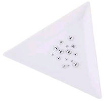 Трикутний лоток-контейнер для страз та бісеру LPnails, 1 штEStyle