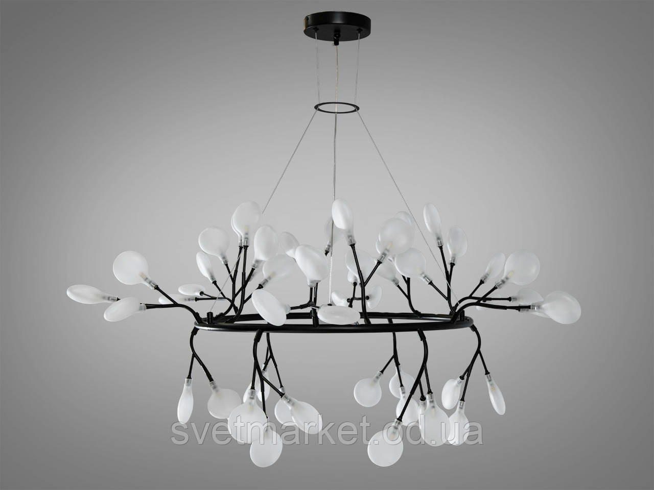 Сучасна яскрава підвісна люстра Y889-54A BK, фото 1