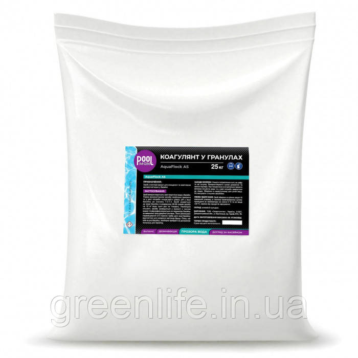 Коагулянт у гранулах Poolman AquaFlock AS, 25 кг