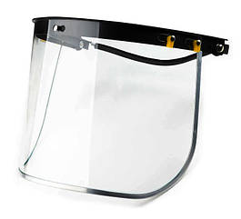 Щиток захисний для будівельних робіт, кріплення на каску, екран 17,5 см