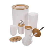 Комплект аксесуарів для ванної/туалету 6в1 Ruhhy 24635