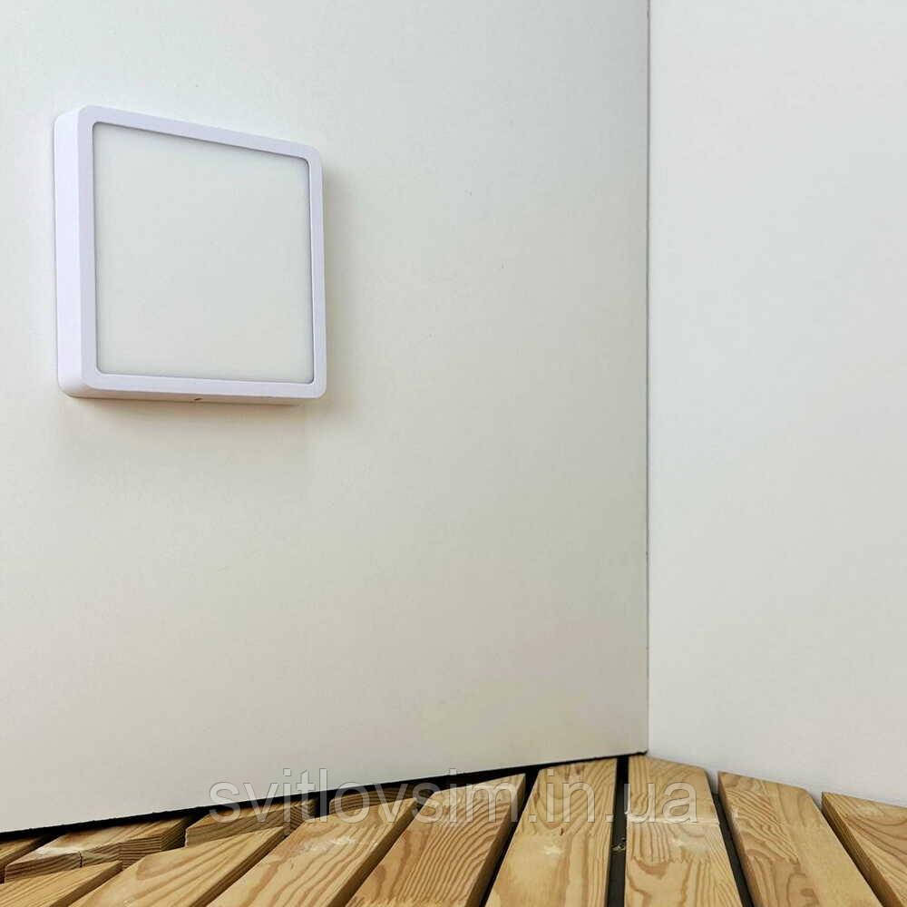 Світильник LED Violux ДББ RODOS квадрат 18W 5000K IP20, фото 1