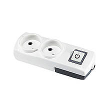 Колодка Violux 2-на без заземлення з вимикачем