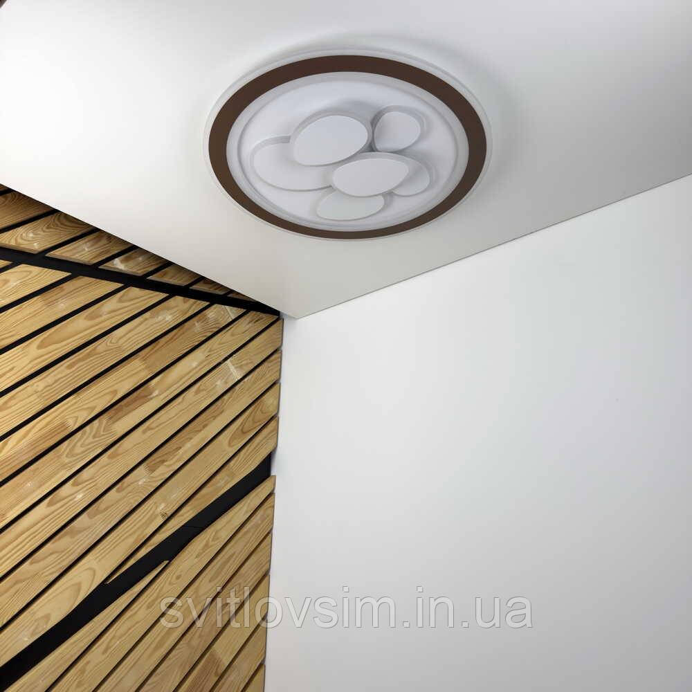 Світильник LED smart OREO+пульт 110W 3000-6000K IP20 коричневий круг