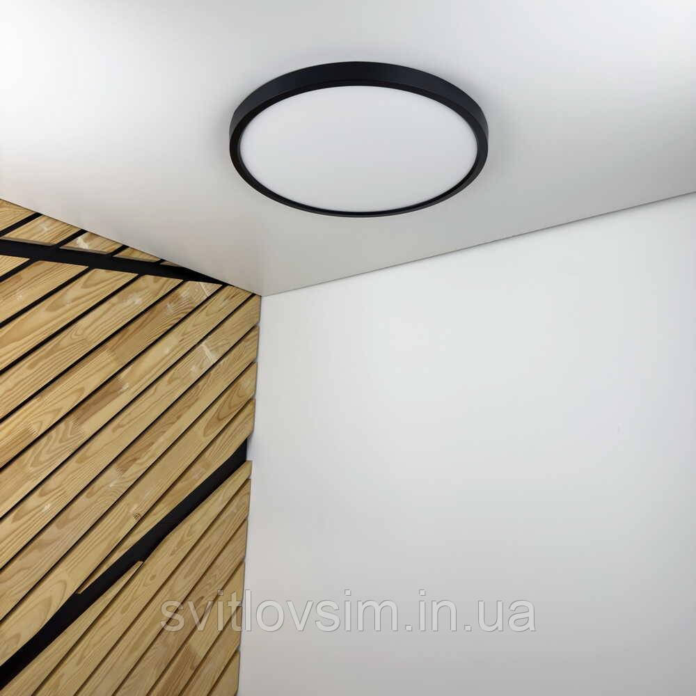 Світильник LED MILLENNIUM 38W 5000K круг чорний Violux