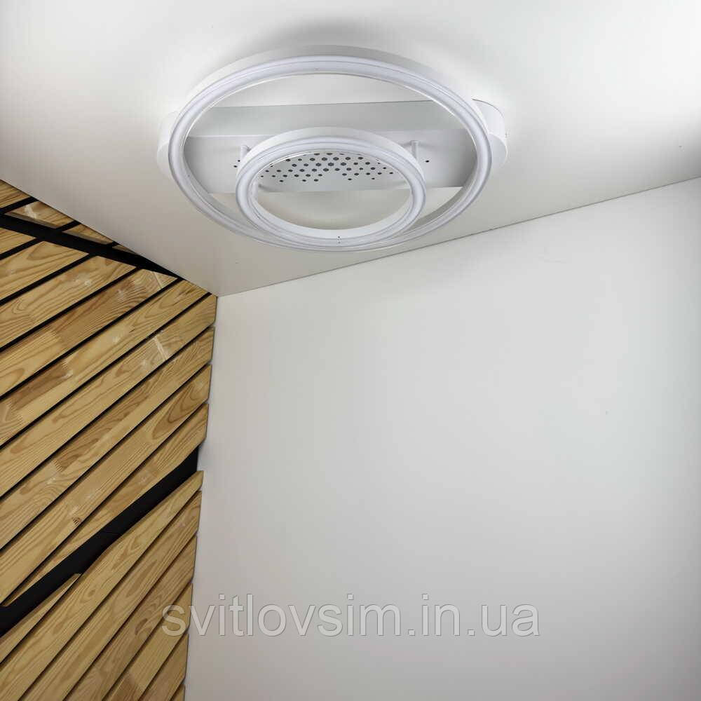 Світильник LED smart KENZO-R+пульт 85W 3000-5000K IP20 круг білий Violux, фото 1
