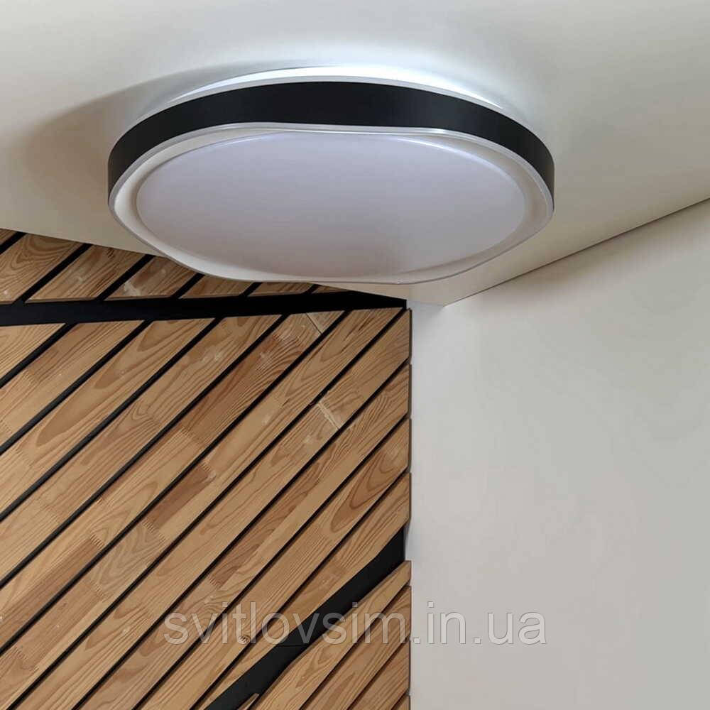 Світильник LED Violux smart ARTEON круг 72W 3000-6000K IP20 чорний, фото 1