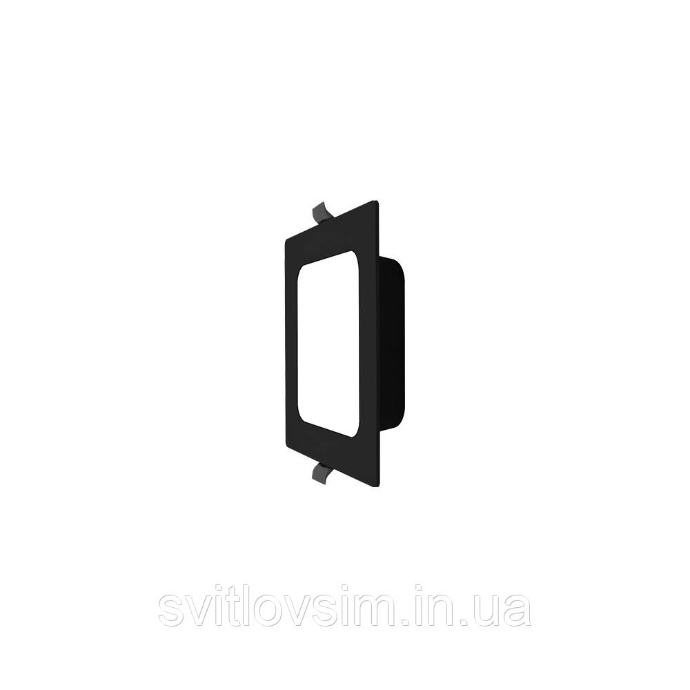 Світильник LED даунлайт Violux FRAME 12W 4200K квадрат IP20 чорний