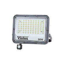 Прожектор LED Violux CARBON-S 50W 5000K 6000lm IP65 з датчиком