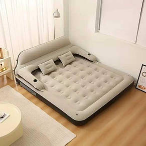 Надувний диван матрац KING Size + насос 202*152*70см YU227, фото 3
