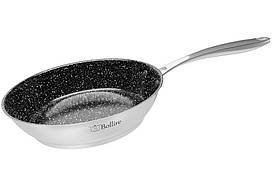 Сковорода з нержавіючої сталі антипригарна Bollire Black Sapphire 20 см BR-1705 для всіх плит
