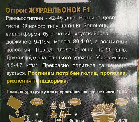 Огірок Журавльонок 3г, фото 3