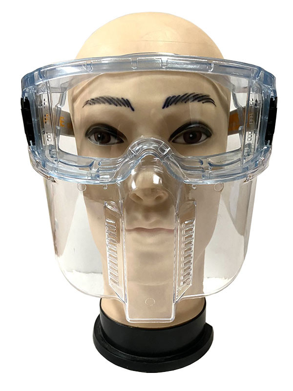 Захисні окуляри-маска Vision з антизапотівним покриттям і посиленою захистом обличчя, фото 1