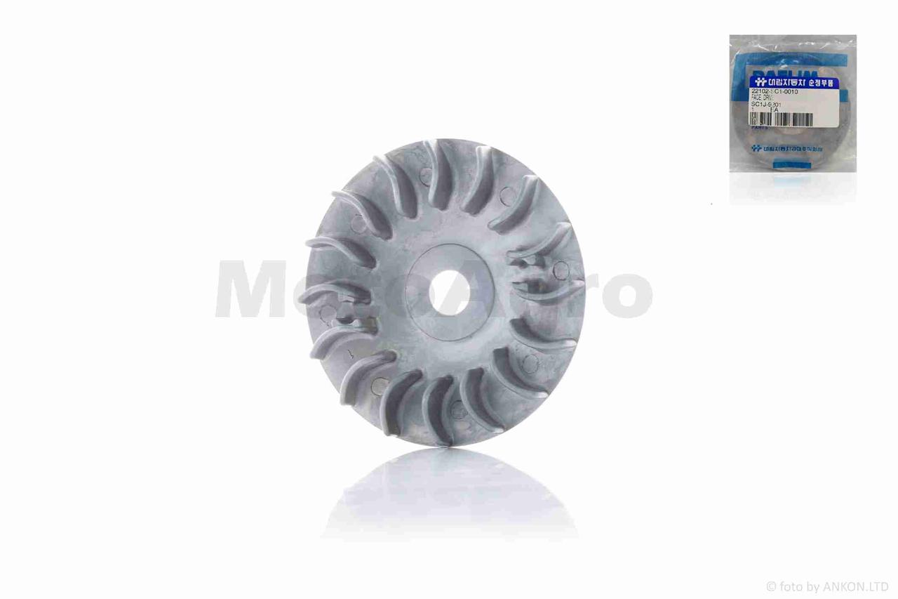 Щока варіатора зовнішня на скутер хонда леад 90 алюміній "DAELIM", фото 1