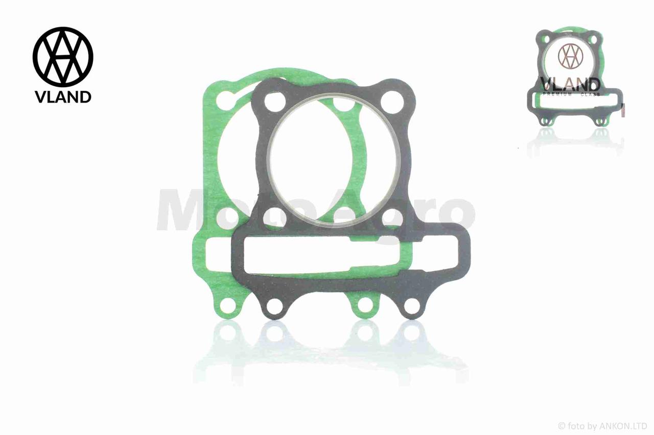Прокладки циліндра к-кт на китайський скутер 150 57.4mm (безасбест пара) "VLAND", фото 1