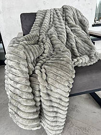 Плед Королівський Шарпей Сірий Півтораспальний розмір 150х200 см