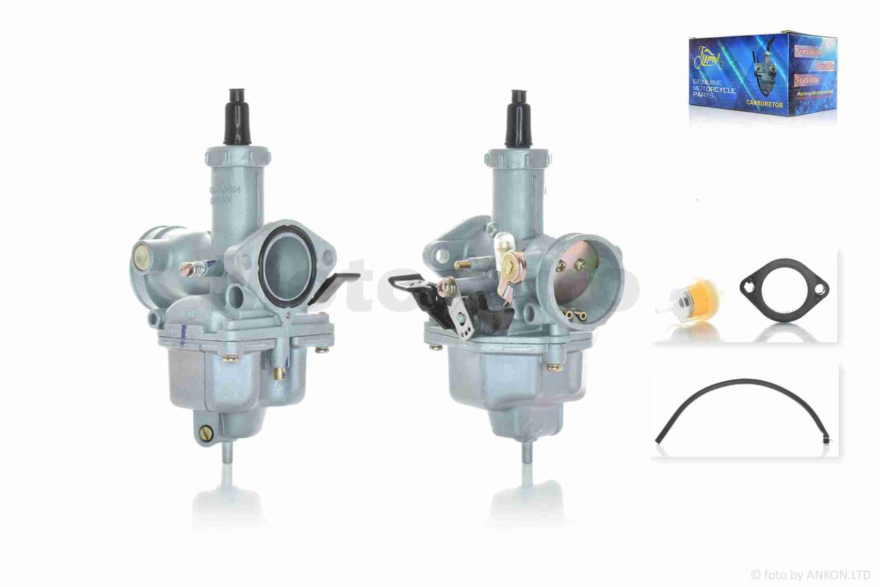 Карбюратор PZ26 підкачування ручне зліва (тріскачка) PRO "LIPAI", фото 1