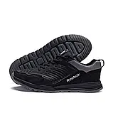 Шкіряні чоловічі кросівки в чорному кольорі на шнурівці з товстою підошвою, фото 2