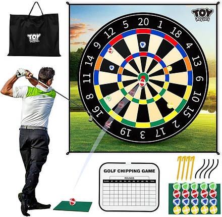 TOY Life Chipping Golf Game Mat для ігор у приміщенні та на вулиці для дорослих і сім'ї Дитяче ігрове обладнане, фото 1