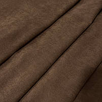 Шторна тканина мікровелюр на метраж, колір світло-коричневий, висота 3м (Petek-216), фото 3