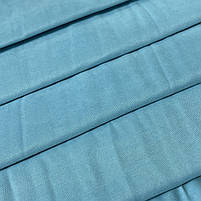 Шторна тканина мікровелюр на метраж, колір блакитний, висота 3м (Petek-351), фото 2