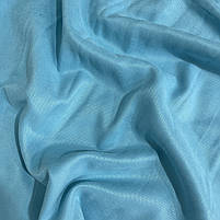 Шторна тканина мікровелюр на метраж, колір блакитний, висота 3м (Petek-351), фото 3