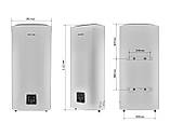 Бойлер Плоский 80 л сухий тен Тонкий Водонагрівач MIXXUS EWH-10080 FLAT DRY 2 kW (WH0598), фото 2