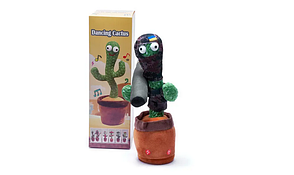 Патріот Танцюючий співаючий кактус Патріот Тарас з джавеліном Dancing Cactus з підсвіткою 32 см (Без цензури), фото 1