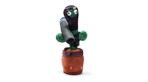 Патріот Танцюючий співаючий кактус Патріот Тарас з джавеліном Dancing Cactus з підсвіткою 32 см (Без цензури), фото 3