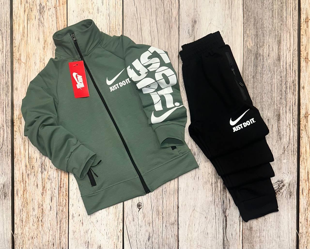 Спортивний костюм Nike Just Do It підлітковий дитячий для хлопчиків і дівчат найк хакі