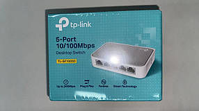 Настільний комутатор TP-LINK TL-SF1005D – 5 портів Fast Ethernet (10/100 Мбіт/с)