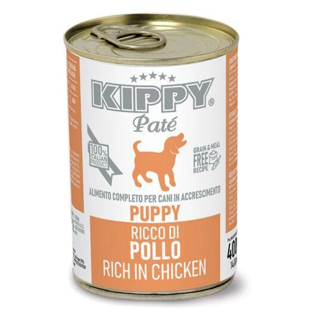 Вологий корм KIPPY Pate Puppy Chicken для цуценят з куркою у вигляді паштету 400 г