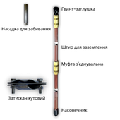 Модульно-штирьового заземлення