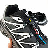 Чоловічі кросівки Salomon XT-6 black grey LAB взуття Саломон сірі з чорним текстиль весна осінь, фото 6