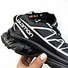 Чоловічі кросівки Salomon XT-6 black grey LAB взуття Саломон сірі з чорним текстиль весна осінь, фото 7