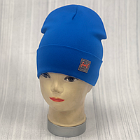 М 89536. Шапка подвійна з відворотом для  хлопчика "NEXT LEVEL", 2-8 років, різні кольори