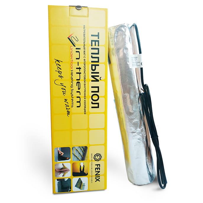 Тепла підлога IN-THERM 2.5 м2/375 Вт/алюмінієвий мат під ламінат, фото 1