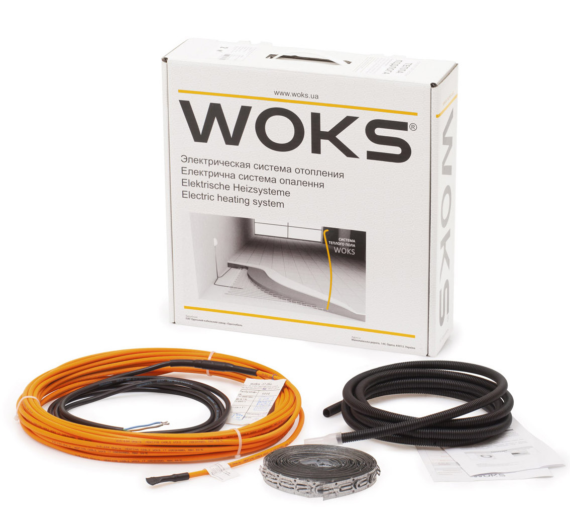 Кабельна підлога під плитку та ламінат Woks 10 / 89 м / 850 Вт / 4.3 — 7.2 м2, фото 1