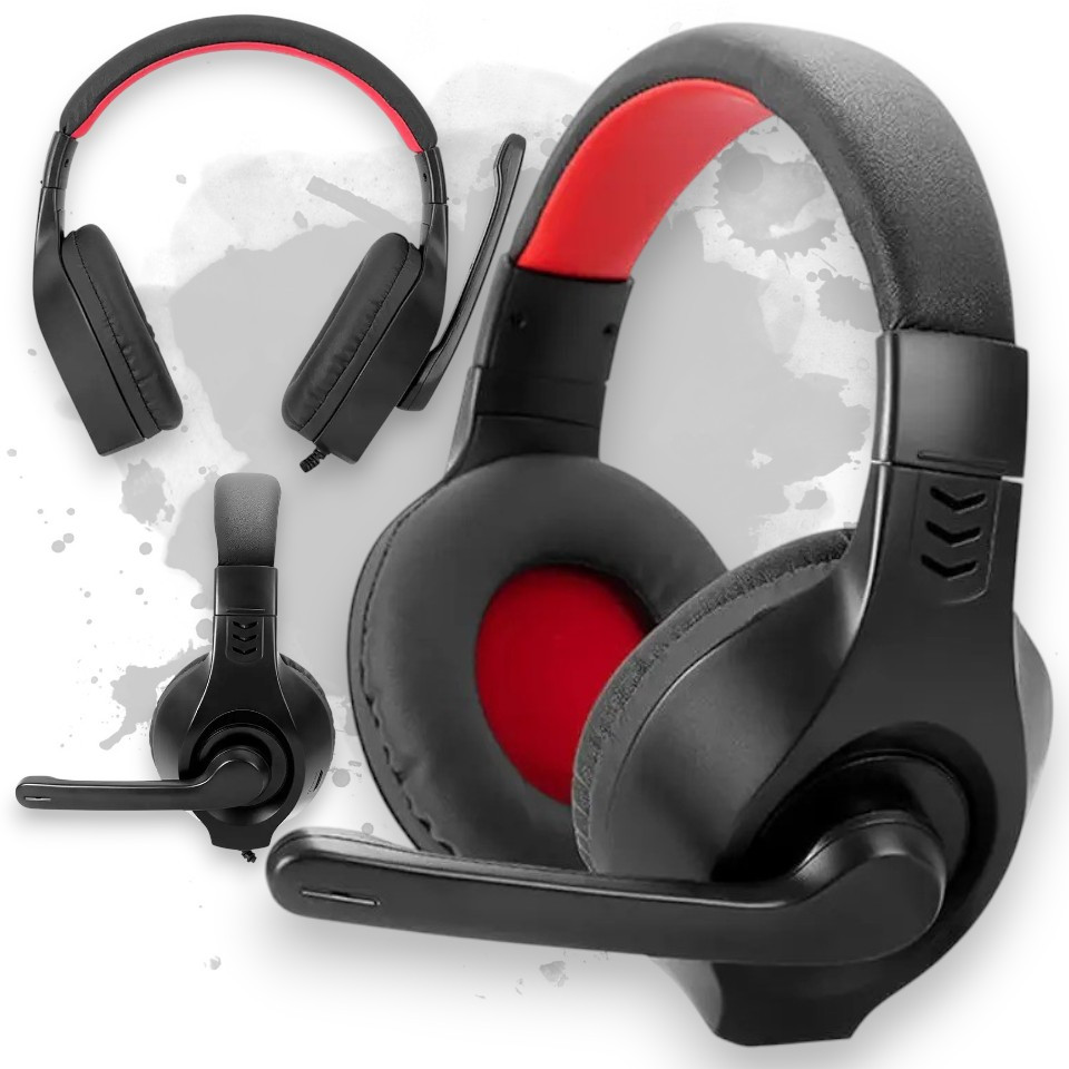 Ігрові навушники XTRIKE ME Gaming HP-312 Дротові ігрові Геймерські навушники гарнітура з мікрофоном, чорний