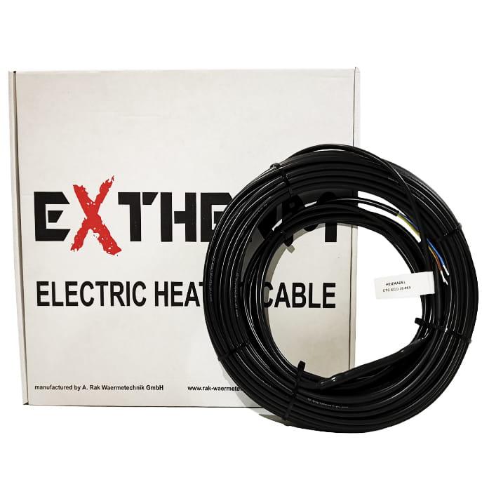 Нагрівальний кабель для теплої підлоги Extherm ETC — ECO — 20 / 60 м / 6 — 9 м2 / 1200 Вт, фото 1