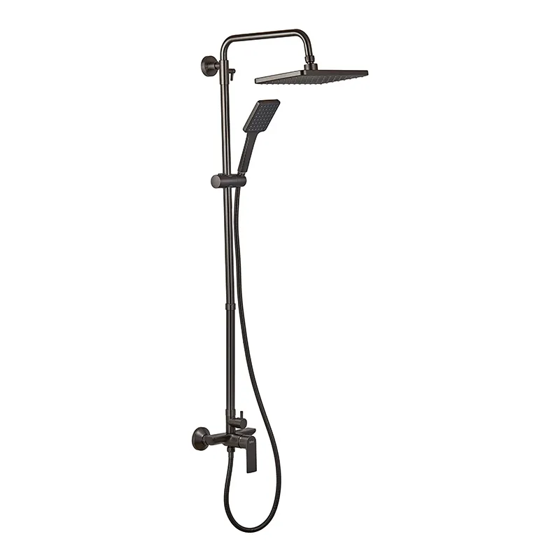 Душова колона із змішувачем та подовжувачем у комплекті Haiba Alex 003-J Graphite (HB3996), фото 1