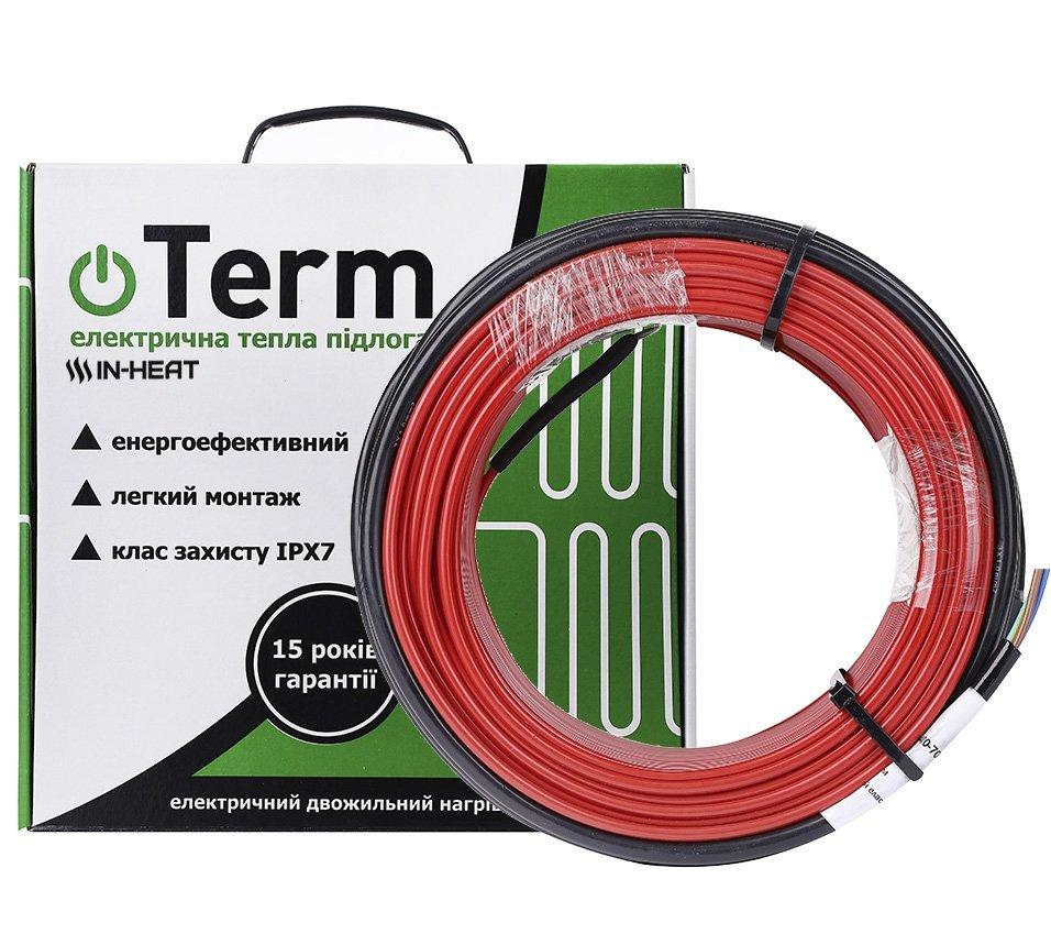 Тонкий нагрівальний кабель TERM 20/4 мм/50 м/1000 Вт/5-6 м2, фото 1