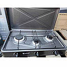 Плита настільна газова Газовий таганок Oz.ba 2 конфорки переносний під газовий балон, фото 4