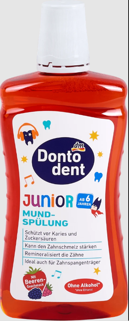 Ополіскувач для порожнини рота Dontodent дитячий Junior від 6 років, 500мл, фото 1