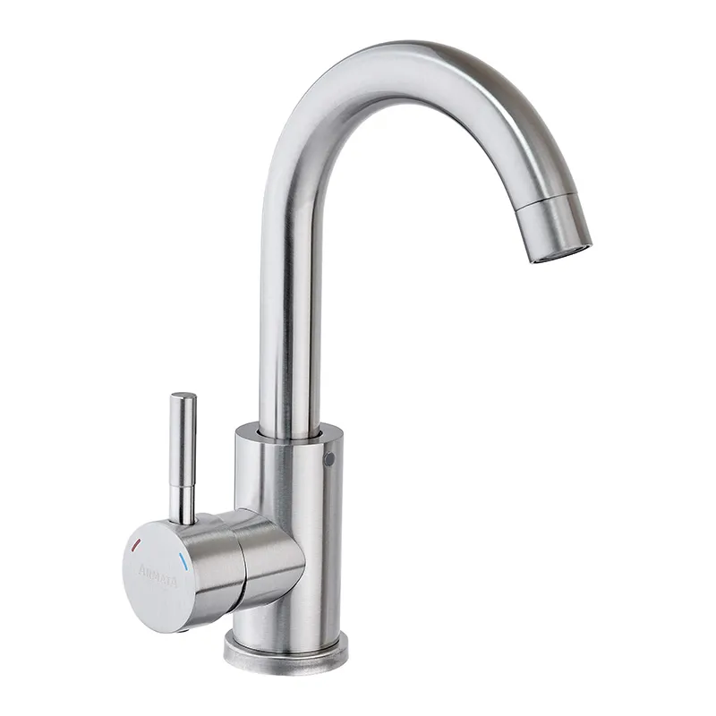 Змішувач для умивальника Armata SUS-001-C(N) (нерж. сталь, без підведення) (CH6182), фото 1