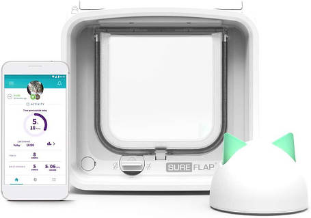 Дверцята для кішок Sure Petcare SureFlap з мікрочипом, під'єднання до концентратора Sure Petcare, технологія Dual, фото 1
