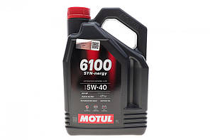 Motul 6100 SYN-NERGY SAE 5W40 4л (368450/112962) Олива моторна Technosynthese для автомобілів