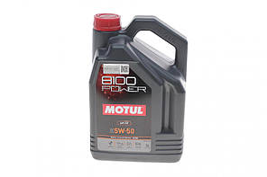 Motul 8100 POWER SAE 5W50 5л (824706/111812) Олива моторна 100% синтетична естерова для автомобілів