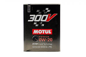 Motul 300V POWER SAE 0W20 2л (826202/110813) Олива моторна 100% синтетична естерова для автомобілів