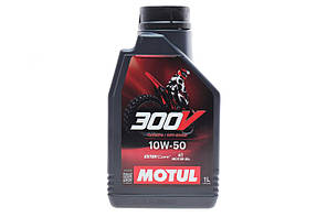 Motul 300V 4T FACTORY LINE OFF ROAD SAE 10W50 1л (847711/112560) Олива для 4-х тактних двигунів 100% синтетична естерова